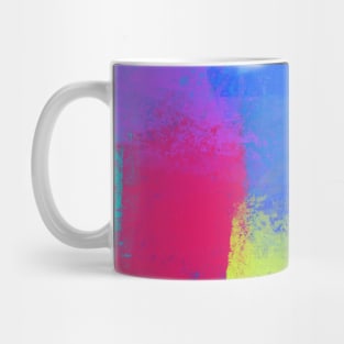 Abstract Fluoro Rolled Paint Mug